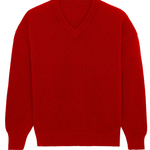 flash red color cashmere sweater women - packshot | Emilie | Linnea Lund