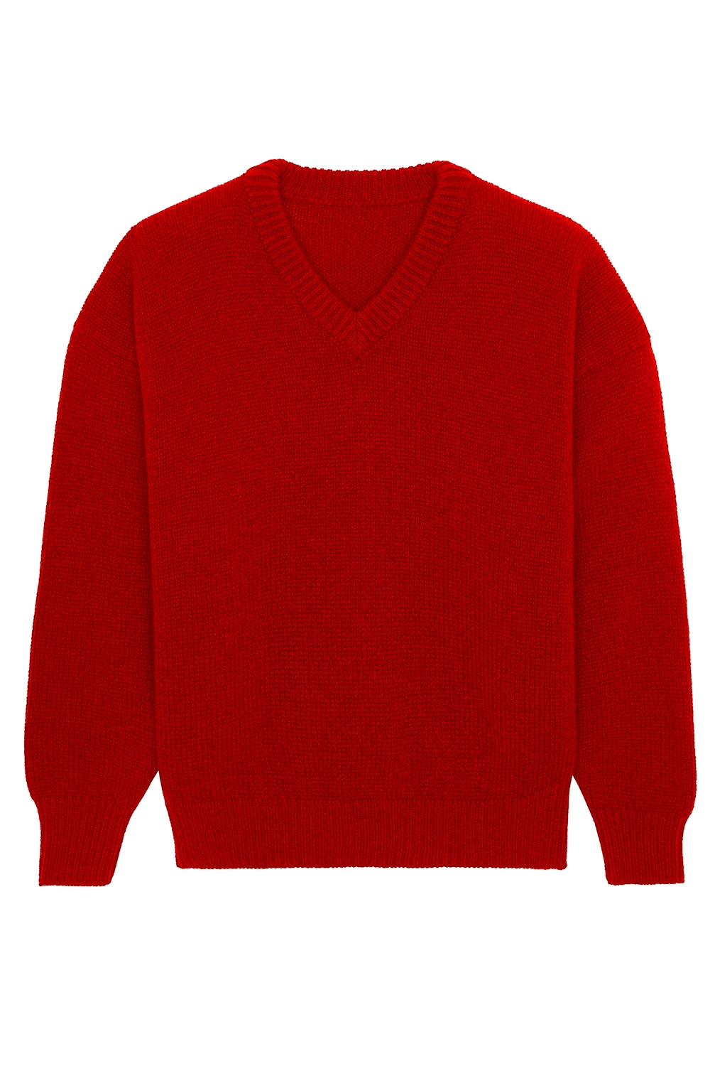flash red color cashmere sweater women - packshot | Emilie | Linnea Lund