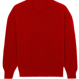 flash red color cashmere sweater women - packshot | Emilie | Linnea Lund