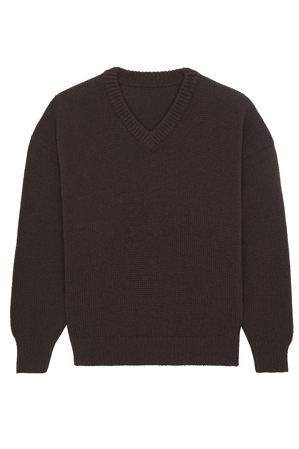 brown chocolate color cashmere sweater women - packshot | Emilie | Linnea Lund