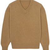 brown macchiato color cashmere sweater women - packshot | Emilie | Linnea Lund