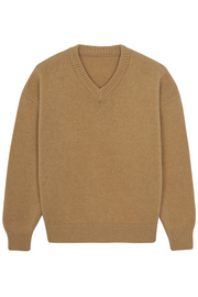 brown macchiato color cashmere sweater women - packshot | Emilie | Linnea Lund
