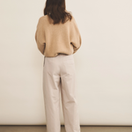 sand beige cashmere sweater women - back view | Emilie | Linnea Lund