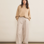 sand beige cashmere sweater women - look | Emilie | Linnea Lund