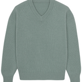 verdigris color cashmere sweater women - packshot | Emilie | Linnea Lund