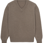 taupe color cashmere sweater women - packshot | Emilie | Linnea Lund