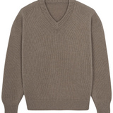 taupe color cashmere sweater women - packshot | Emilie | Linnea Lund