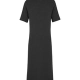 Short-sleeve cashmere long dress anthracite | Filippa | Linnea Lund