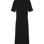 Short-sleeve cashmere long dress black | Filippa | Linnea Lund