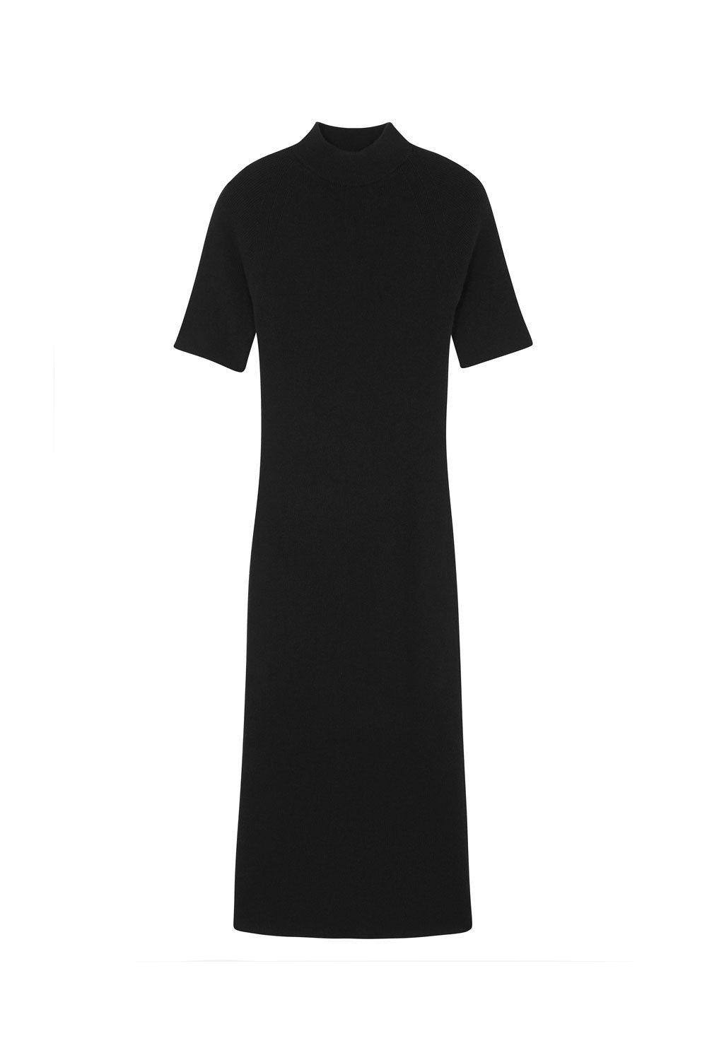 Short-sleeve cashmere long dress black | Filippa | Linnea Lund