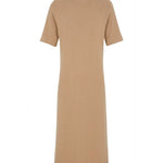 Short-sleeve cashmere long dress camel | Filippa | Linnea Lund