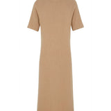 Short-sleeve cashmere long dress camel | Filippa | Linnea Lund