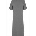Short-sleeve cashmere long dress grey | Filippa | Linnea Lund