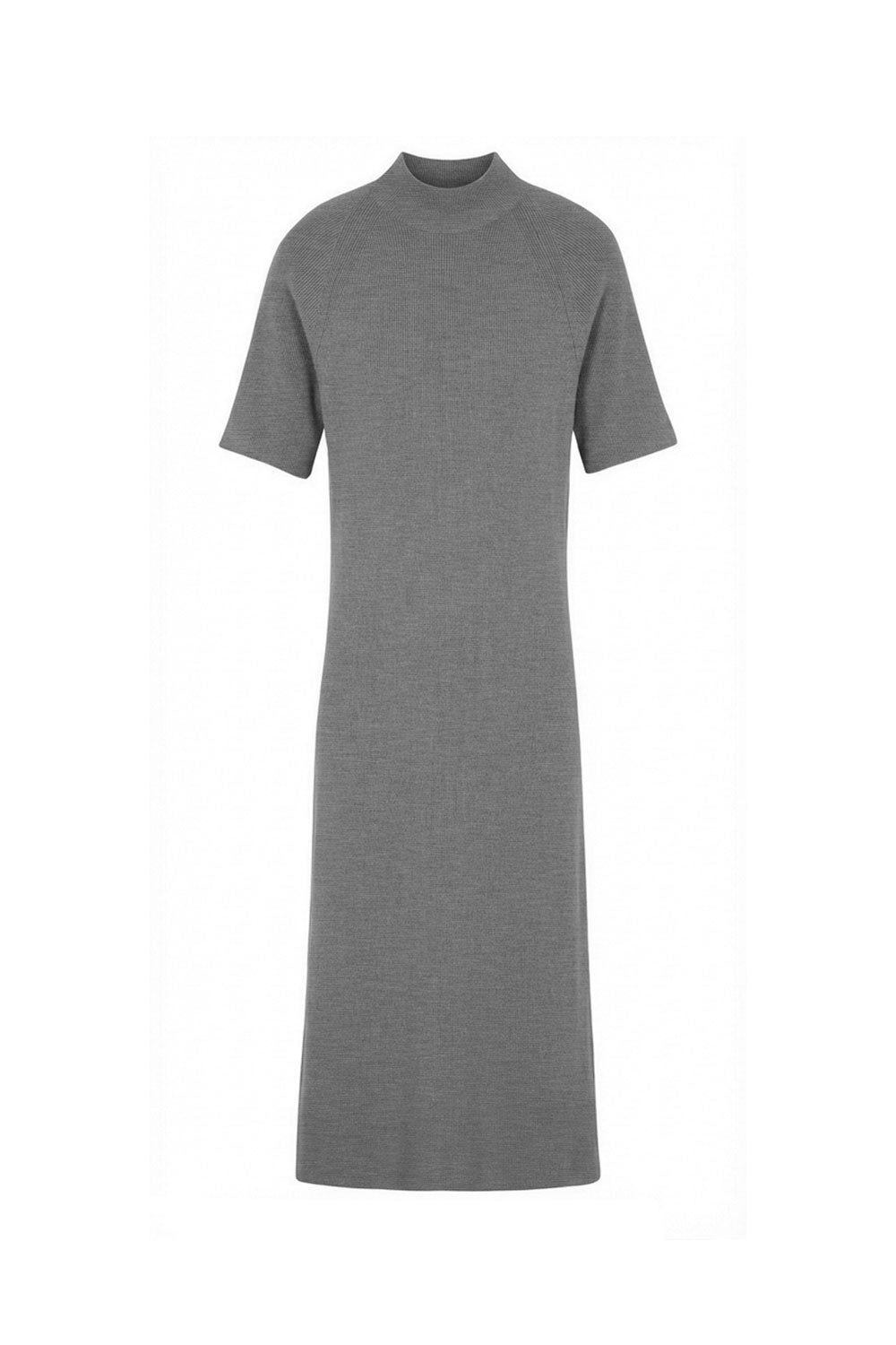 Short-sleeve cashmere long dress grey | Filippa | Linnea Lund