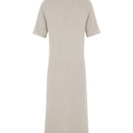 Short-sleeve cashmere long dress beige | Filippa | Linnea Lund