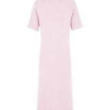 Short-sleeve cashmere long dress light pink | Filippa | Linnea Lund
