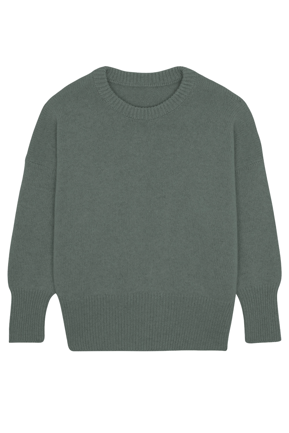 Verdigris color cashmere sweater women - packshot | Francesca | Linnea Lund