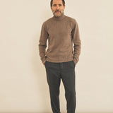 Taupe men cashmere sweater - look | François | Linnea Lund
