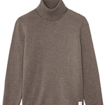 Taupe men cashmere sweater - packshot | François | Linnea Lund