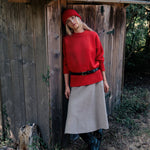 Flash red cashmere sweater women - packshot | Francesca | Linnea Lund