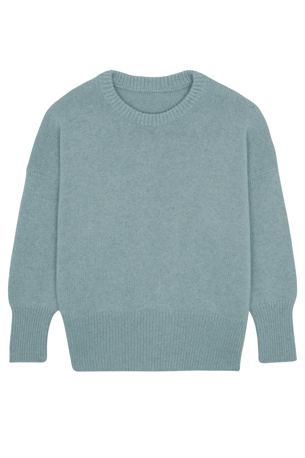 Aqua color cashmere sweater women - packshot | Francesca | Linnea Lund