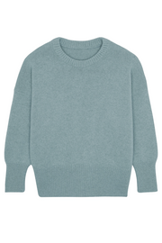 Aqua color cashmere sweater women - packshot | Francesca | Linnea Lund