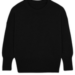 Black cashmere sweater women - packshot | Francesca | Linnea Lund