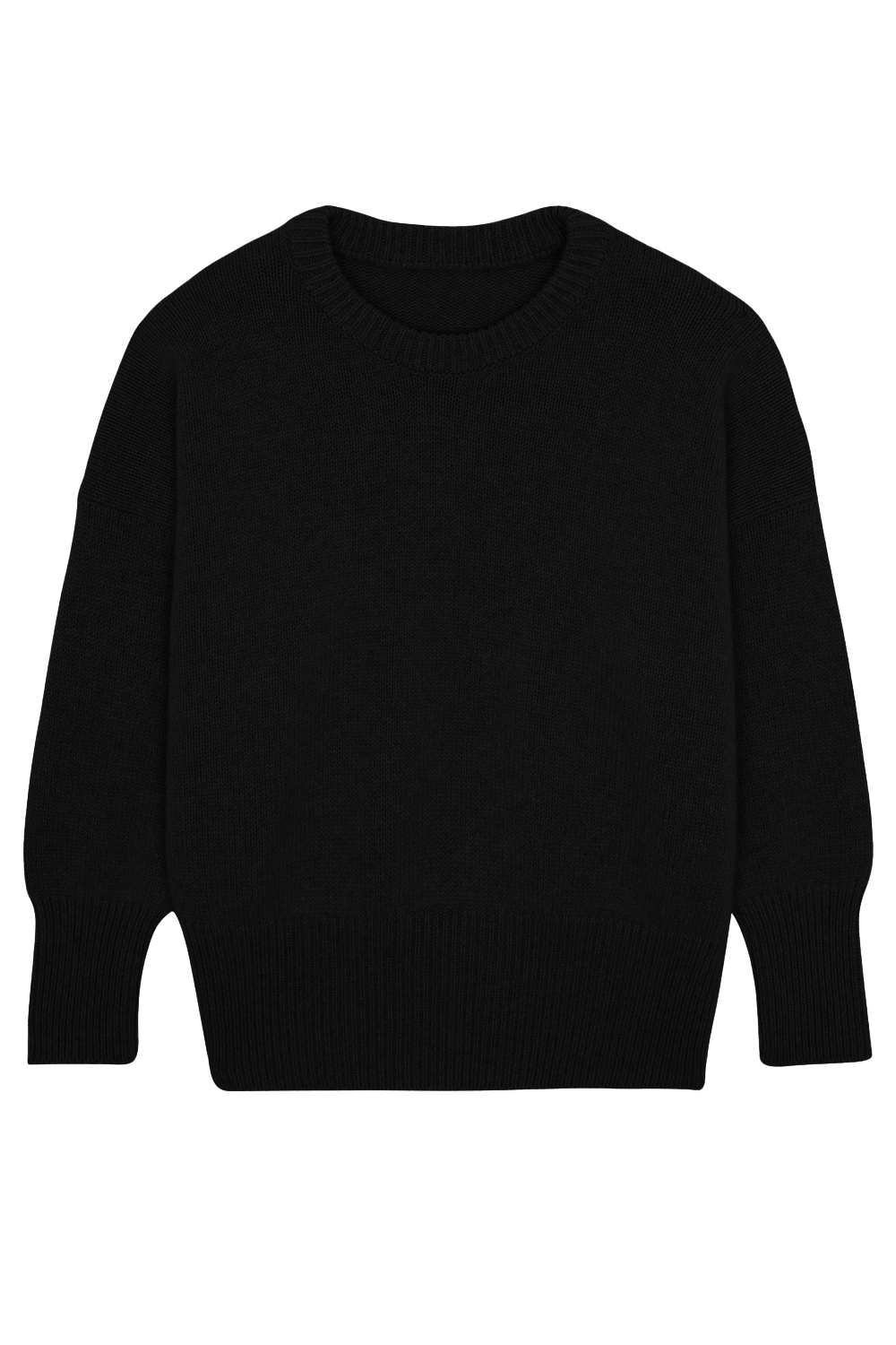 Black cashmere sweater women - packshot | Francesca | Linnea Lund