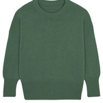 Green cashmere sweater women - packshot | Francesca | Linnea Lund