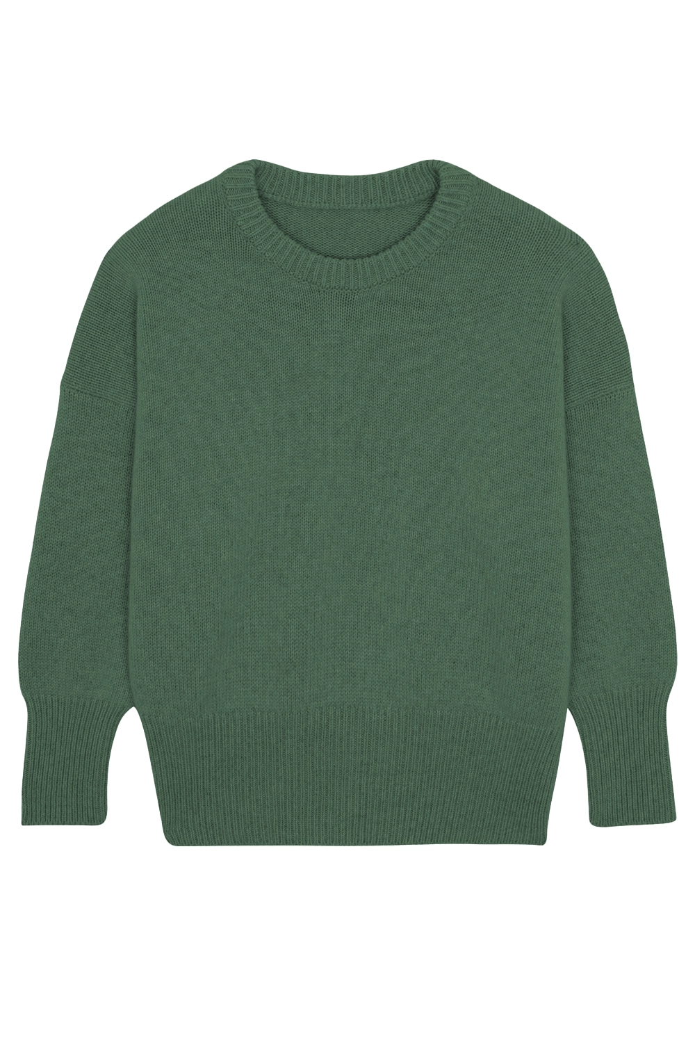 Green cashmere sweater women - packshot | Francesca | Linnea Lund