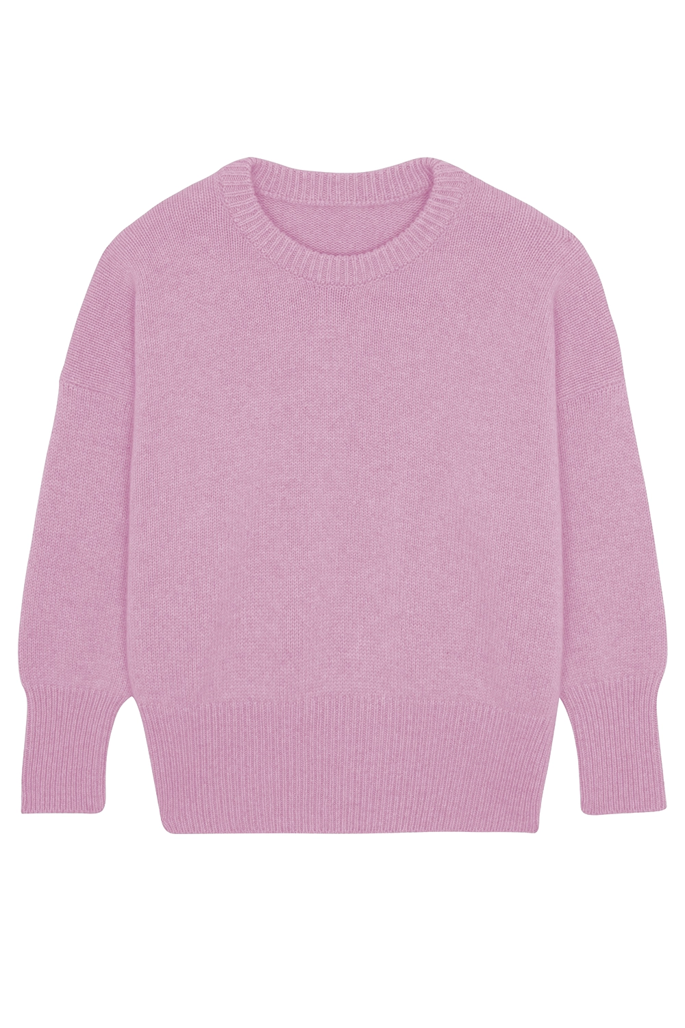 Pink bubblegum color  cashmere sweater women - packshot | Francesca | Linnea Lund