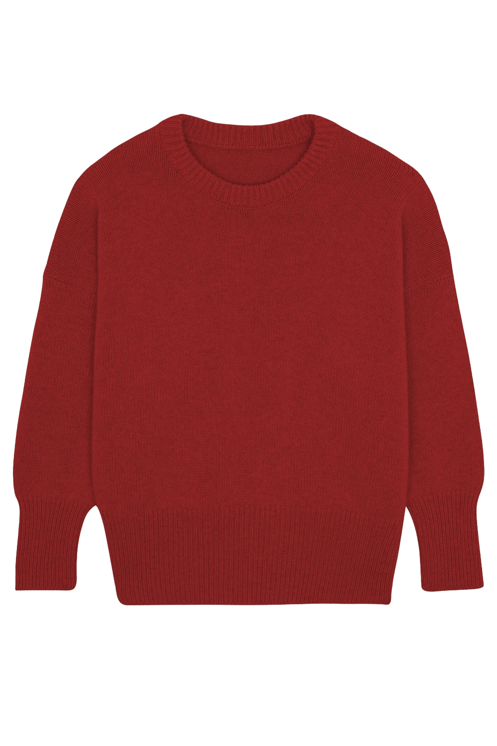 Flash red cashmere sweater women - packshot | Francesca | Linnea Lund