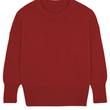Flash red cashmere sweater women - packshot | Francesca | Linnea Lund