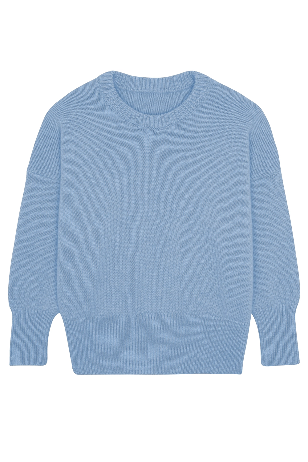 Sky-blue cashmere sweater women - packshot | Francesca | Linnea Lund