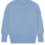 Sky-blue cashmere sweater women - packshot | Francesca | Linnea Lund