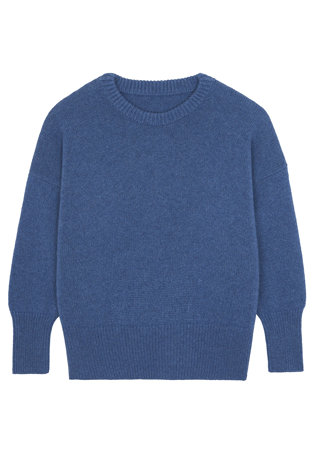 Blue denim cashmere sweater women - packshot | Francesca | Linnea Lund