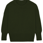 Dark green cashmere sweater women - packshot | Francesca | Linnea Lund