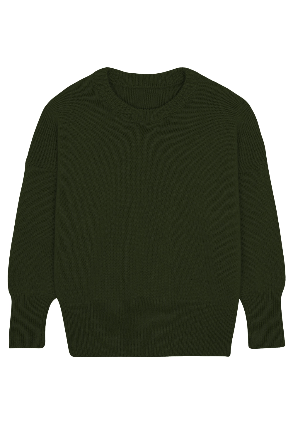 Dark green cashmere sweater women - packshot | Francesca | Linnea Lund