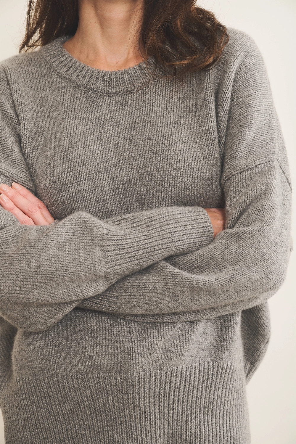 grey cashmere sweater women - focus | Francesca | Linnea Lund