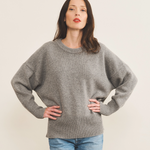 grey cashmere sweater women - front view | Francesca | Linnea Lund