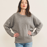 grey cashmere sweater women - front view | Francesca | Linnea Lund