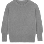 Grey cashmere sweater women - packshot | Francesca | Linnea Lund
