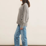 grey cashmere sweater women - side view | Francesca | Linnea Lund