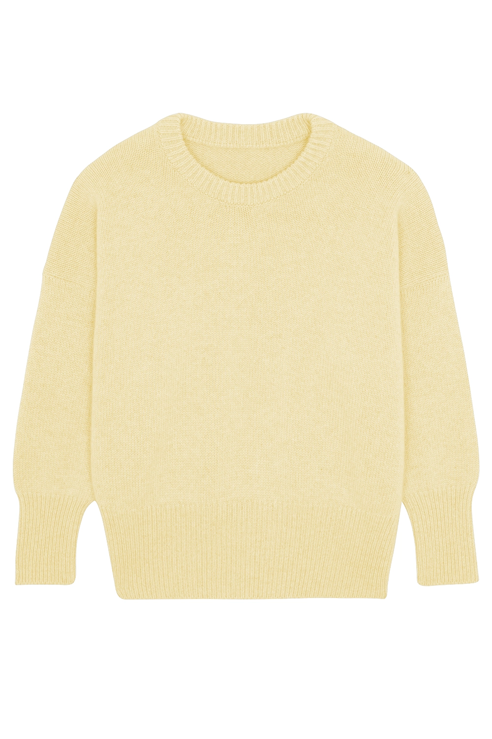 Light yellow cashmere sweater women - packshot | Francesca | Linnea Lund