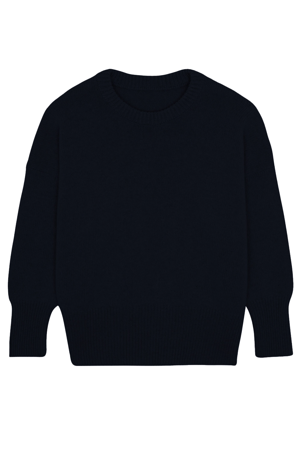 Dark blue cashmere sweater women - packshot | Francesca | Linnea Lund