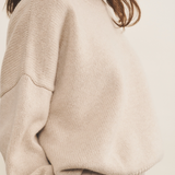 beige cashmere sweater women - focus | Francesca | Linnea Lund