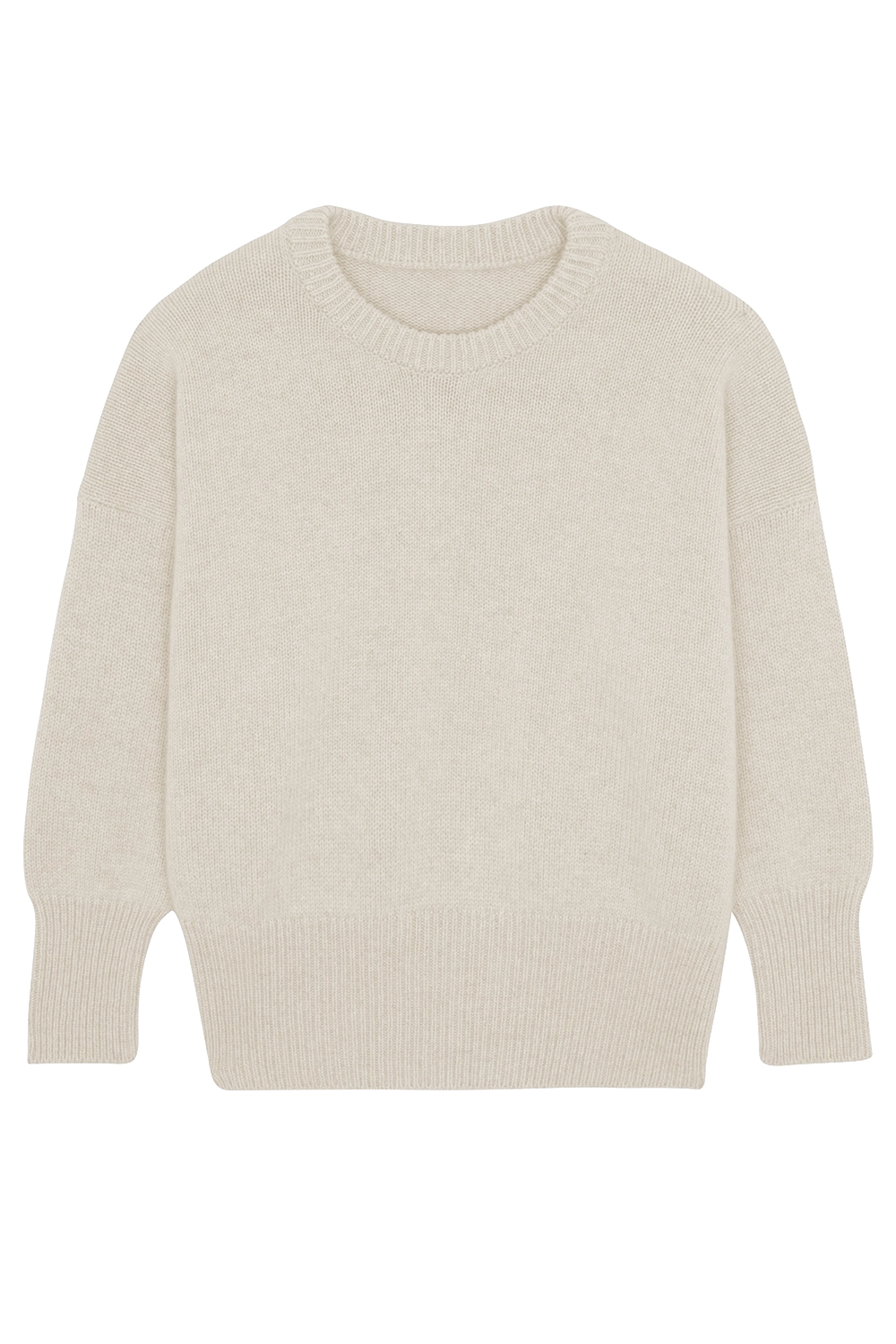 Beige cashmere sweater women - packshot | Francesca | Linnea Lund