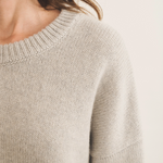 light grey cashmere sweater women - look | Francesca | Linnea Lund