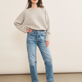 light grey cashmere sweater women - look | Francesca | Linnea Lund