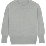 Light grey cashmere sweater women - packshot | Francesca | Linnea Lund
